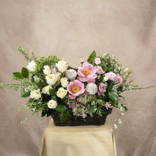Soft English Garden Basket