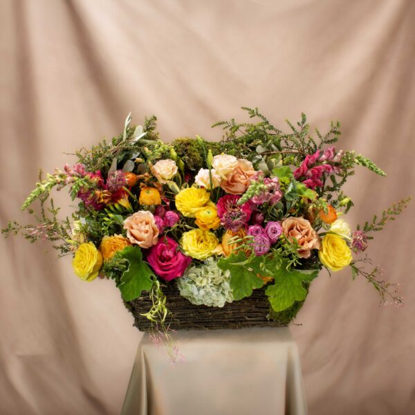 Vibrant Summer English Garden Basket